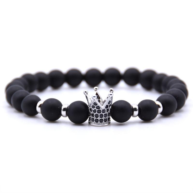 Jewelry Natural Stone Beads Bracelet For Women Micro Pave Zirconia CZ Crown Charms Men Gifts Beaded, Strands
Jewelry Natural Stone Beads Bracelet For Women Micro Pave Zirconia CZ Crown Charms Men Gifts Beaded, Strands