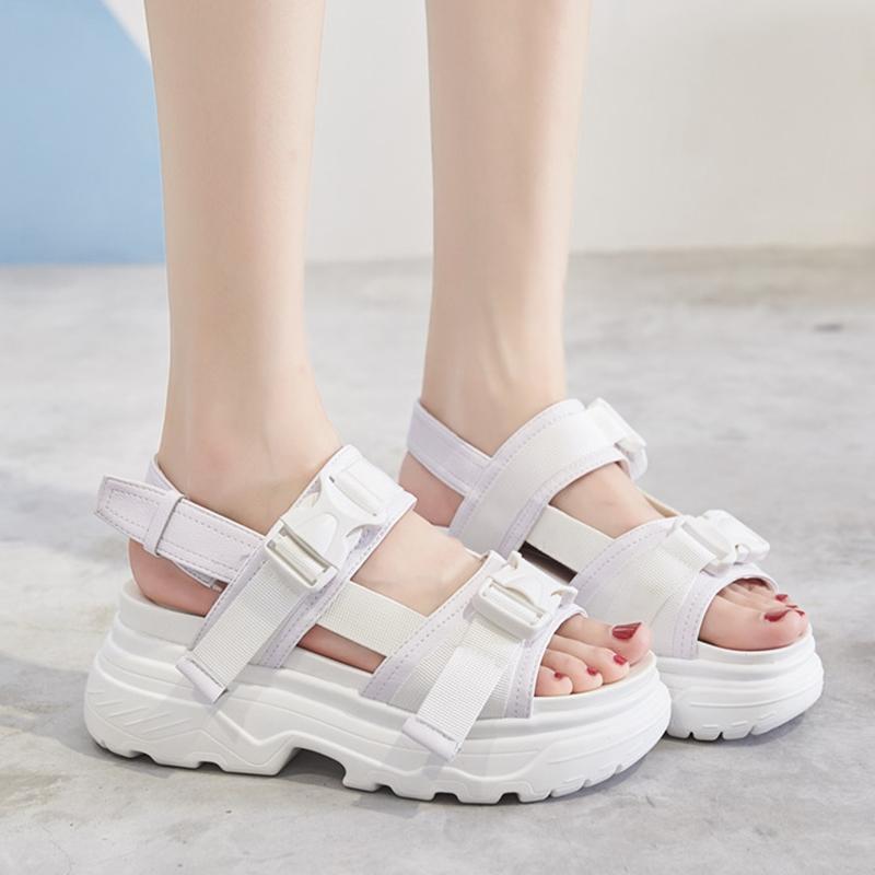 Women Sandals Summer Black White Shoes Fashion Thick Bottom Increase Ladies Buckle Platform 35-39 YJ-24
Women Sandals Summer Black White Shoes Fashion Thick Bottom Increase Ladies Buckle Platform 35-39 YJ-24