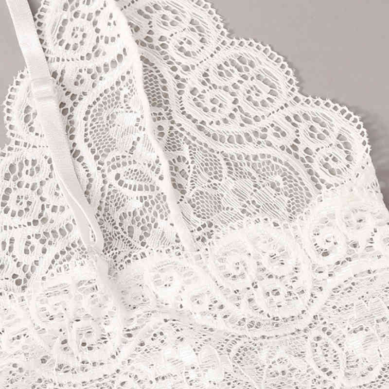 Floral Lace Bralette With Satin Shorts Lingerie Set Women Summer Sexy Sets Ladies Bra And Panty Underwear Pajama Set-Pink 210330