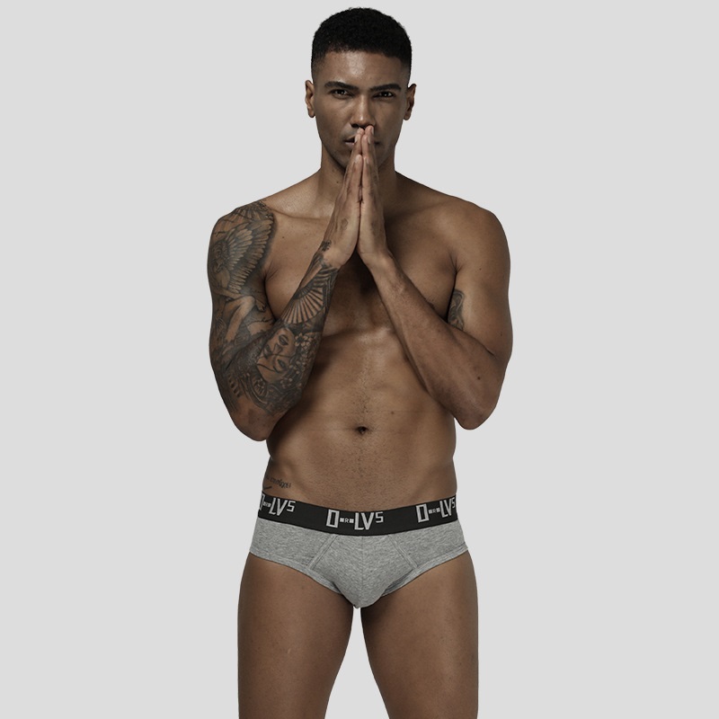 Fashion Simple Men's Briefs Sexy Men Underpants Comfortable Breathable Cotton Men Underwear Ready Stock, Gray
Fashion Simple Men's Briefs Sexy Men Underpants Comfortable Breathable Cotton Men Underwear Ready Stock, Gray