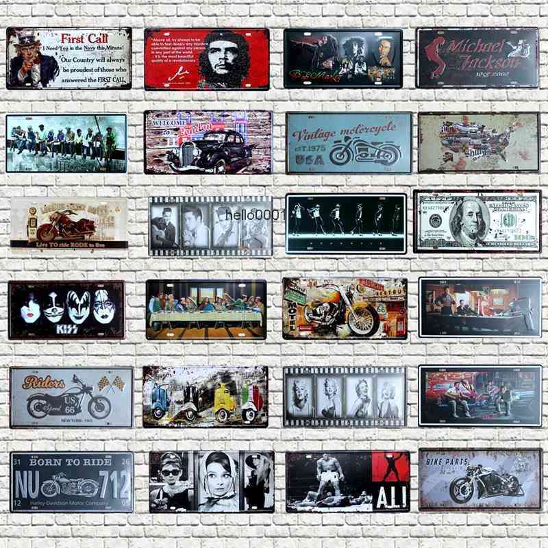 Retro Car License Plate Metal Plaques Tin Bar Pub Garage Coffee Home Decor Wall Pin Up Iron Sign Art Painting 15x30 cma
Retro Car License Plate Metal Plaques Tin Bar Pub Garage Coffee Home Decor Wall Pin Up Iron Sign Art Painting 15x30 cma