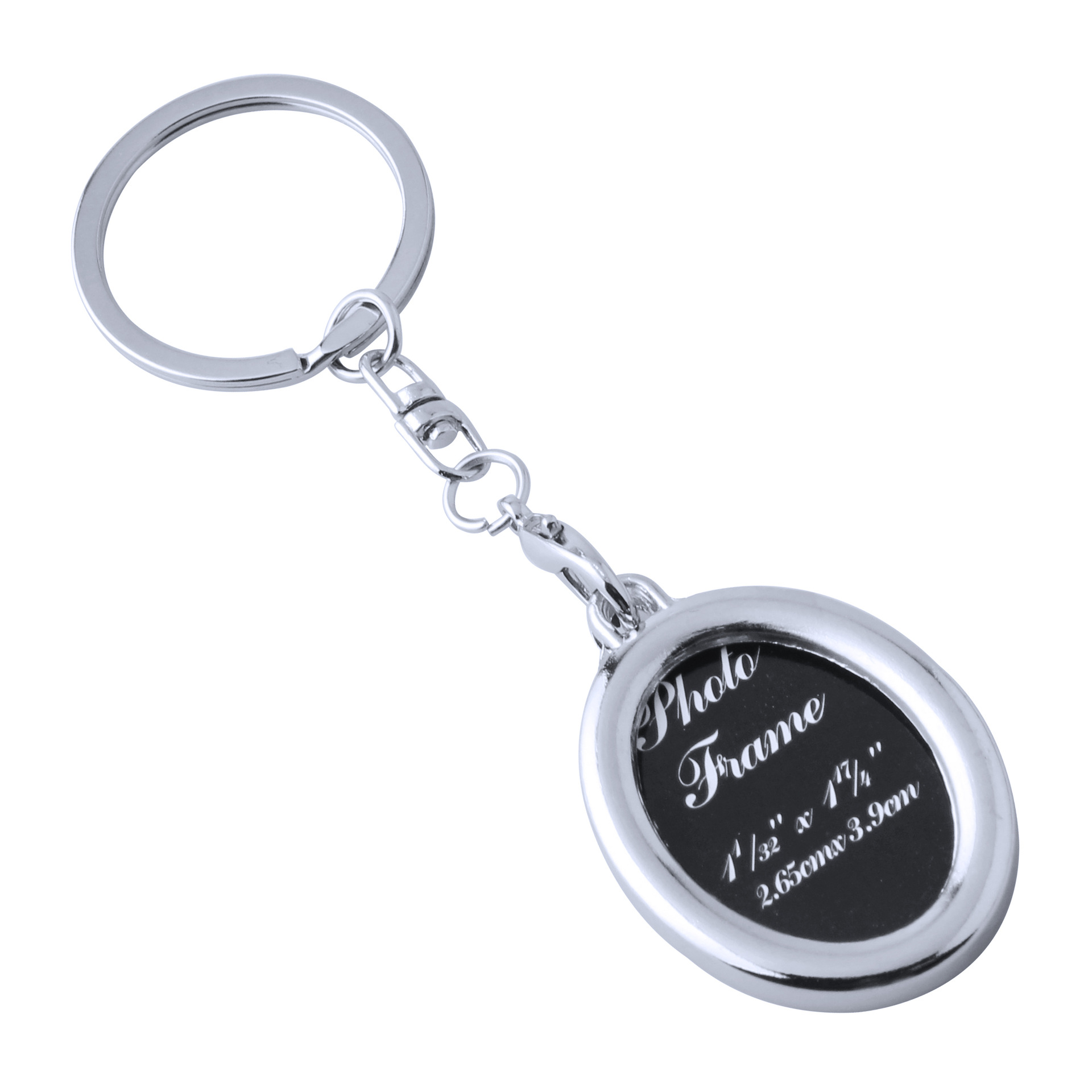 wholesale Personality creative hollow metal photo frame keychain couple keychain pendant holiday custom commemorative key pendants