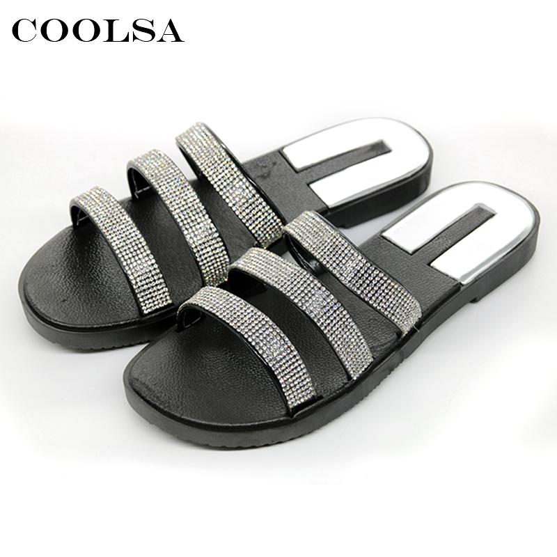 Summer Brand Women Beach Sandals Crytal Bling Slippers Non Slip Flat Rhinestone Slides Home Flip Flops Fashion Causal Shoes, Black
Summer Brand Women Beach Sandals Crytal Bling Slippers Non Slip Flat Rhinestone Slides Home Flip Flops Fashion Causal Shoes, Black