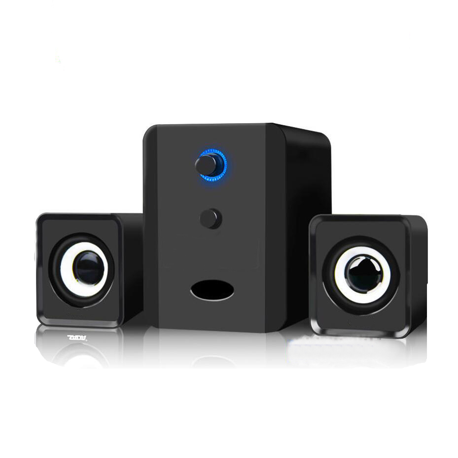 USB Wired Combination Speakers Desktop Laptop Sound Box Bass Stereo Music Player SubwooferPhones Computer 3pcsSet