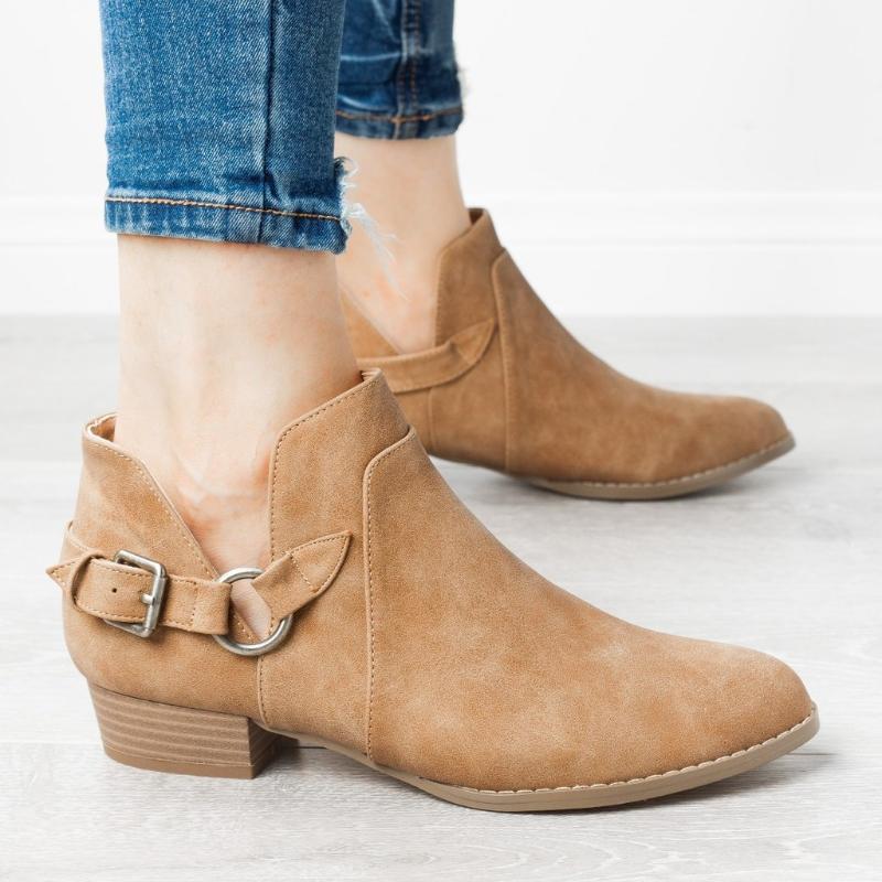 Boots Plus Size 35-43 Women Bare Belt Slip On Casual Shoes 2021 Autumn Winter Retro Booties Low Heels Buckle Botas Mujer 8478N, Brown
Boots Plus Size 35-43 Women Bare Belt Slip On Casual Shoes 2021 Autumn Winter Retro Booties Low Heels Buckle Botas Mujer 8478N, Brown