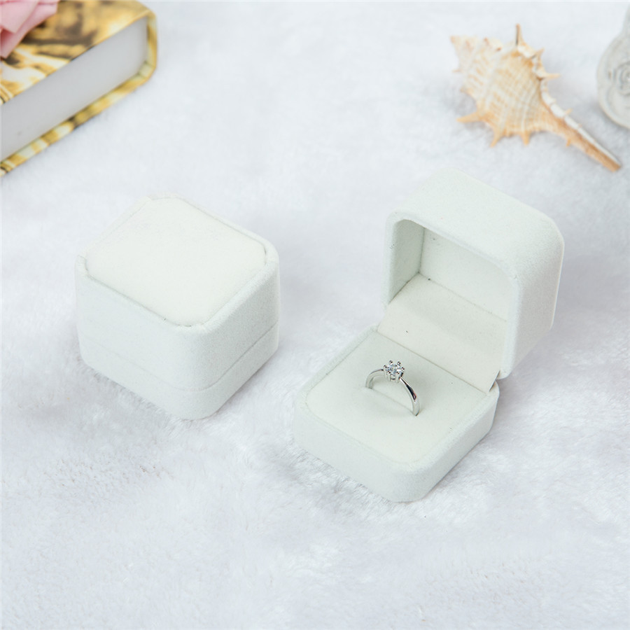 Velvet Jewery Organizer Box Ring Box Storage Square Case Small Gift Box For Rings Earrings Pendent Necklace Packing Wholesale Price