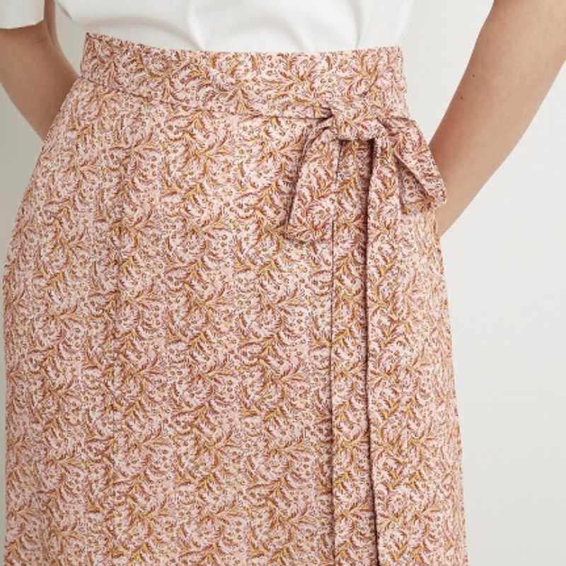 Cute Kawaii Temperament Chiffon Print Long Skirt Summer Japan Style Woman Skirts Trumpet Elegant Office Ladies High Waist Faldas 210525