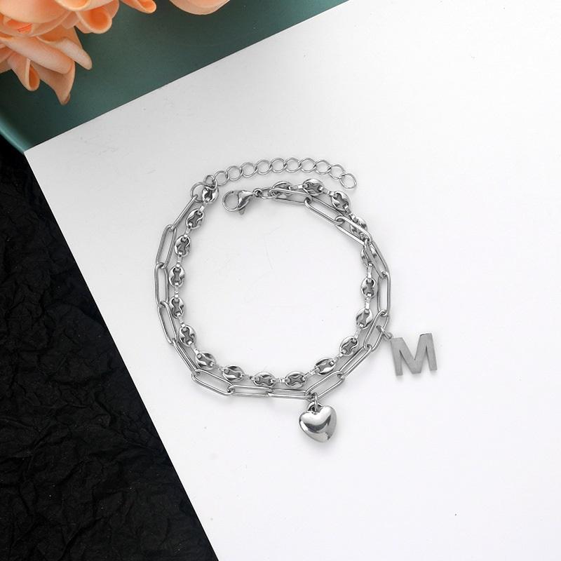 Link, Chain 2021 Korean Fashion Web Celebrity Love Double Splicing Bracelet INS Design Sense Cold Wind
Link, Chain 2021 Korean Fashion Web Celebrity Love Double Splicing Bracelet INS Design Sense Cold Wind
