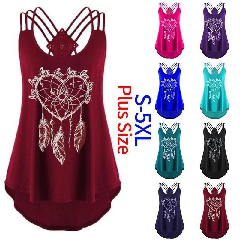 Women Sexy Sleeveless Dreamcatcher Printed Camis Backless Strapless Hollow Out Vest Tanks Girls Beach Holiday Camisole Tops Tees 210517, Black
Women Sexy Sleeveless Dreamcatcher Printed Camis Backless Strapless Hollow Out Vest Tanks Girls Beach Holiday Camisole Tops Tees 210517, Black