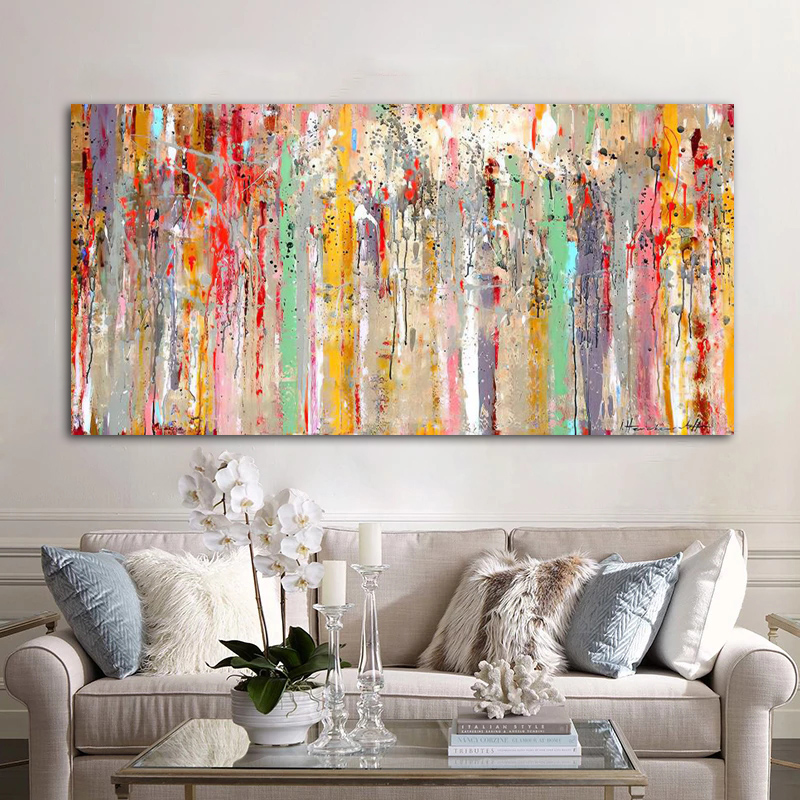 Abstract Art Colorful Canvas Prints Modern Home Decor Wall Art Pictures For Living Room Indoor Decorations Wall Painting Cuadros