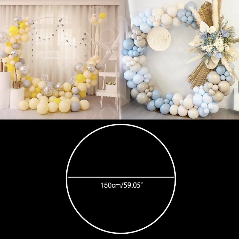 Party Decoration 150cm Round Balloon Arch Holder Bow Of Circle Wreath Stand Wedding Birthday Decor Baby Shower Background