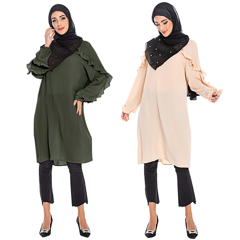 Muslim Shirts Women Vestidos Abaya Turkey Islamic Arabic Hijab Long Tops Caftan Dubai Moroccan Kaftan Elbise Robe Musulmane
Muslim Shirts Women Vestidos Abaya Turkey Islamic Arabic Hijab Long Tops Caftan Dubai Moroccan Kaftan Elbise Robe Musulmane