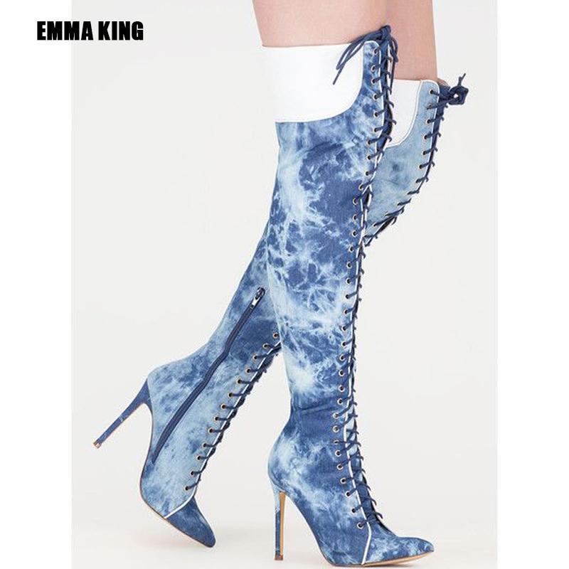 Boots Women Shoes Thigh High Pointed Toe Heels Lace Up Ladies Sexy Cross Strap Stiletto Over The Knee Summe, Black
Boots Women Shoes Thigh High Pointed Toe Heels Lace Up Ladies Sexy Cross Strap Stiletto Over The Knee Summe, Black