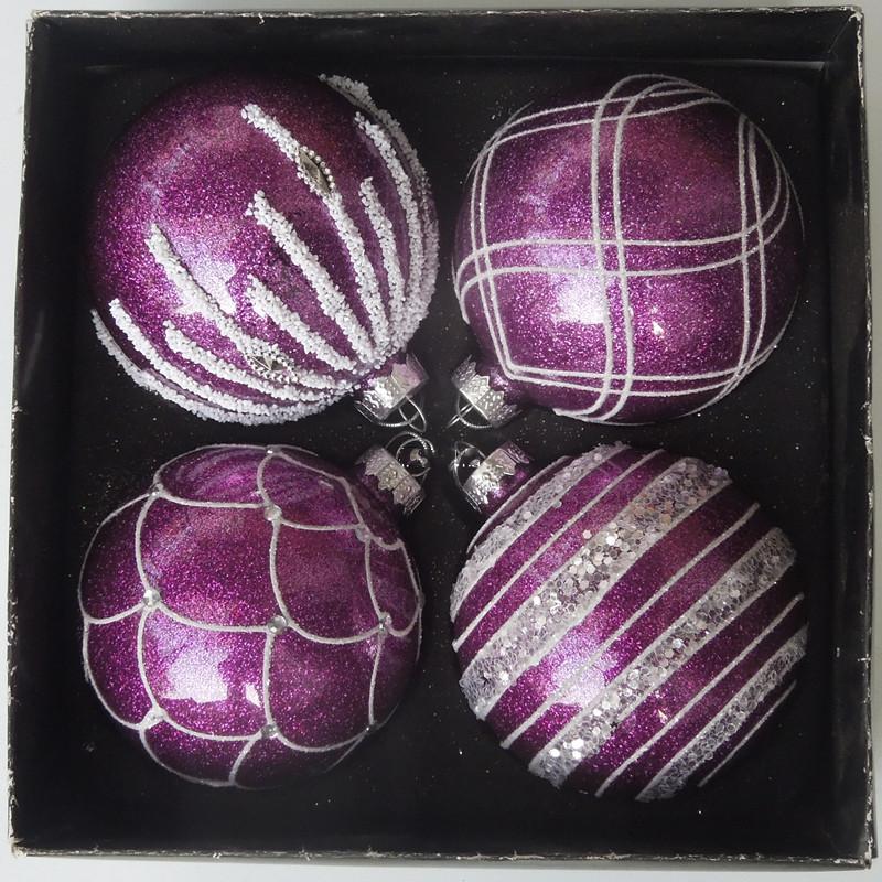 Christmas Decorations 16pcs/pack Diameter=8cm Small Size Purple Series Glass Ball Pendant Home Decoration Day Tree Hanging Globe
Christmas Decorations 16pcs/pack Diameter=8cm Small Size Purple Series Glass Ball Pendant Home Decoration Day Tree Hanging Globe