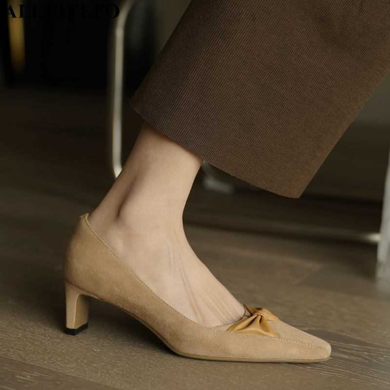 ALLBITEFO high quality genuine leather sexy high heels office ladies shoes bowtie women high heel shoes wedding women shoes 210611, As picture
ALLBITEFO high quality genuine leather sexy high heels office ladies shoes bowtie women high heel shoes wedding women shoes 210611, As picture