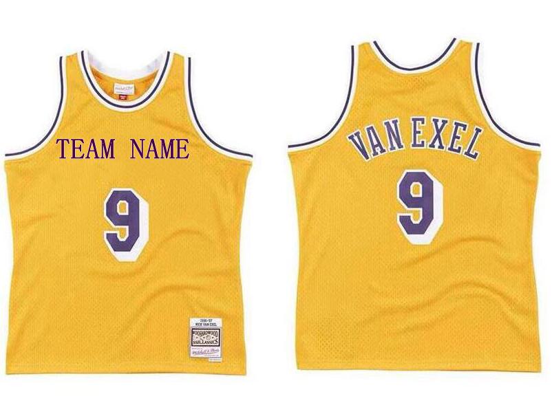 Custom S-6XL Men women youth stitched basketball jerseys 9 Nick VAN EXEL jersey yellow purple Mitchell & Ness 1996-97 Hardwoods Classics retro wear
Custom S-6XL Men women youth stitched basketball jerseys 9 Nick VAN EXEL jersey yellow purple Mitchell & Ness 1996-97 Hardwoods Classics retro wear