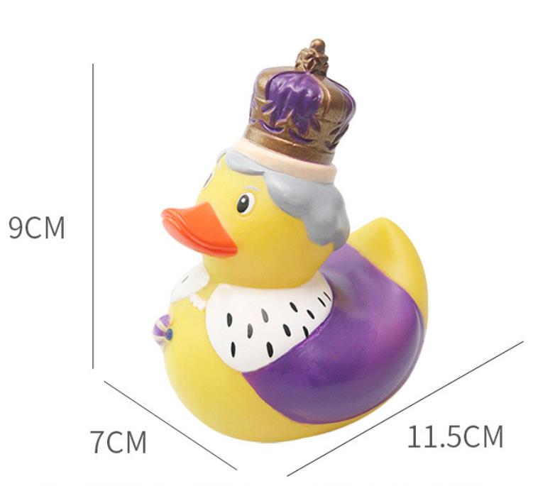 Children Bath Duck Toy Shower Water Floating British Queen Rubber Baby Funny Toys Novelty Gift