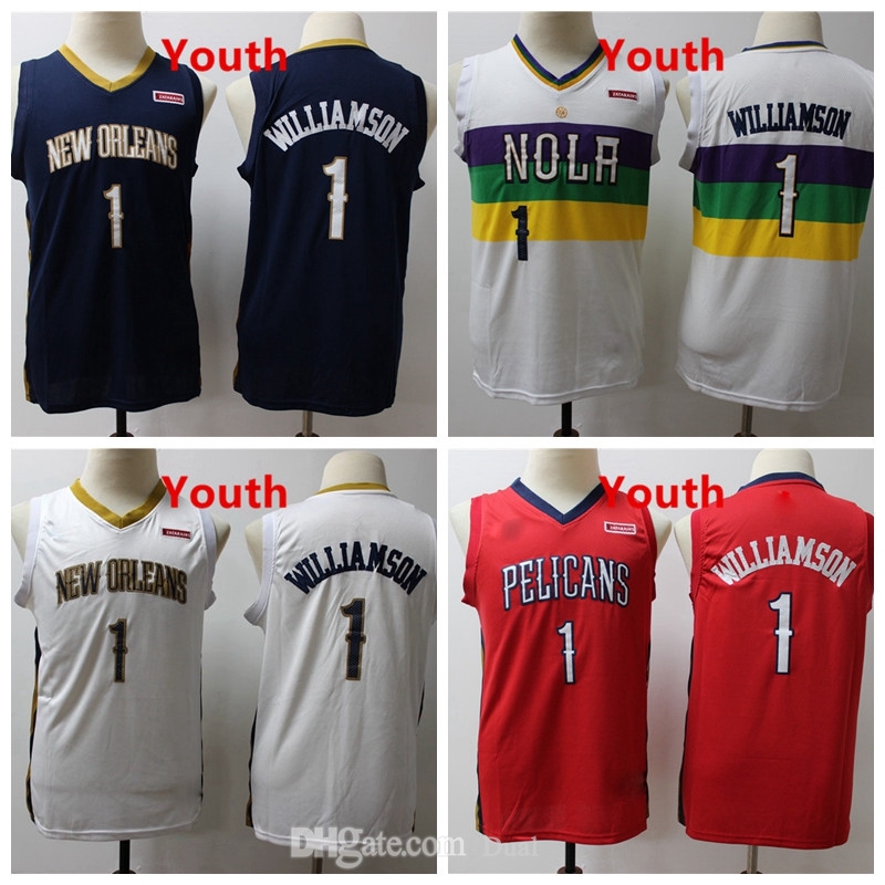 Youth Kids 1 ZionWilliamson Jersey NewOrleansPelicansStitched White Red Black City Kid Edition Baske, Black;red
Youth Kids 1 ZionWilliamson Jersey NewOrleansPelicansStitched White Red Black City Kid Edition Baske, Black;red