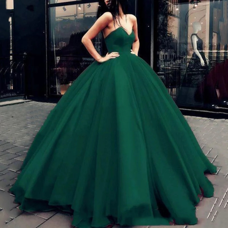 Black Ball Gown Long Prom Dresses Sexy Strapless Backless Evening Dress Party For Women 2021 Chiffon Vestido De Festa