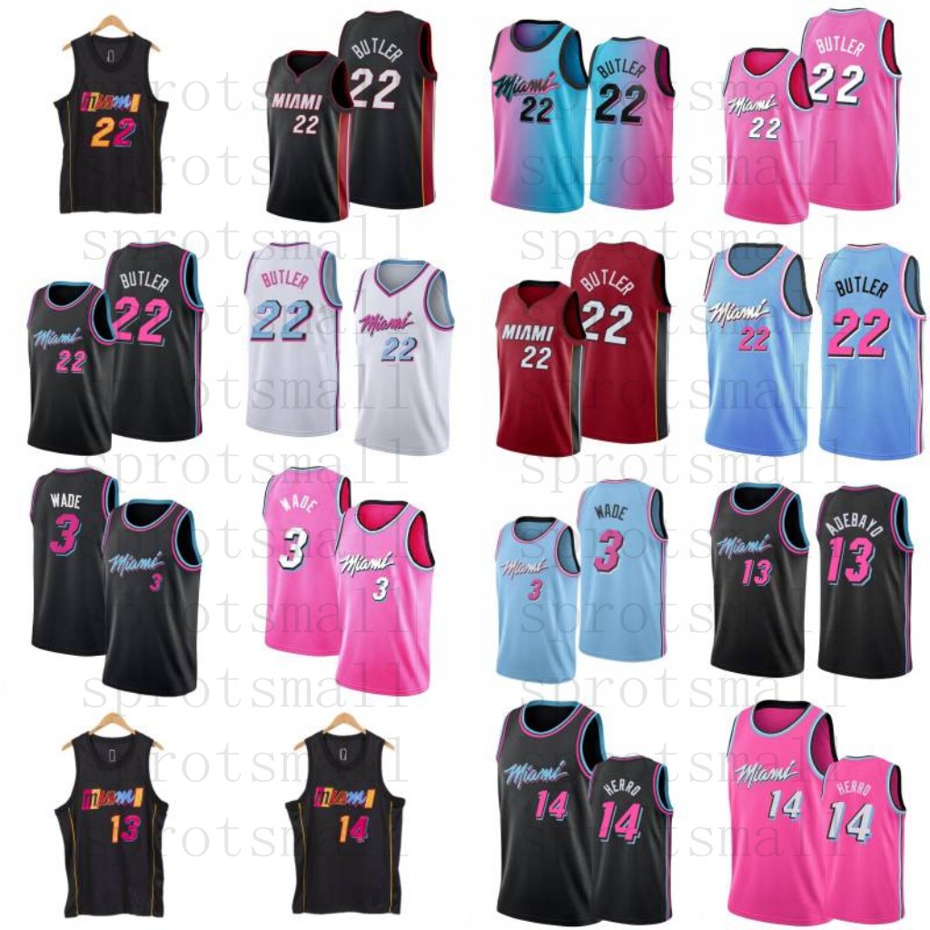 Dwyane 3 Wade Jimmy 22 Butler Basketball Jersey Mens Bam 13 Adebayo Tyler 14 Herro City Shirt, 10 
Dwyane 3 Wade Jimmy 22 Butler Basketball Jersey Mens Bam 13 Adebayo Tyler 14 Herro City Shirt, 10