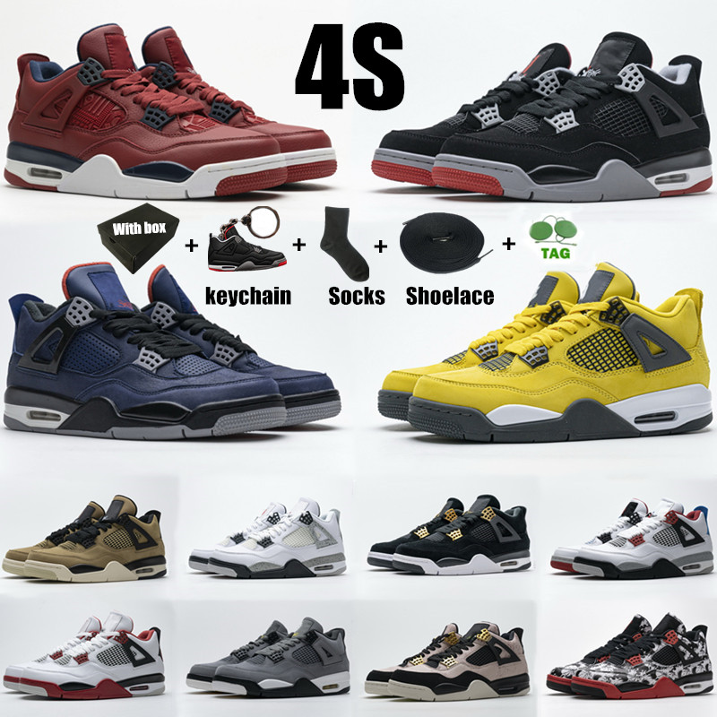 4 4s Basketball Shoes University Blue White Oreo Metallic Purple Black Cat Bred Shimmer Cactus Jack Men Women Sneakers US 5.5-12
4 4s Basketball Shoes University Blue White Oreo Metallic Purple Black Cat Bred Shimmer Cactus Jack Men Women Sneakers US 5.5-12