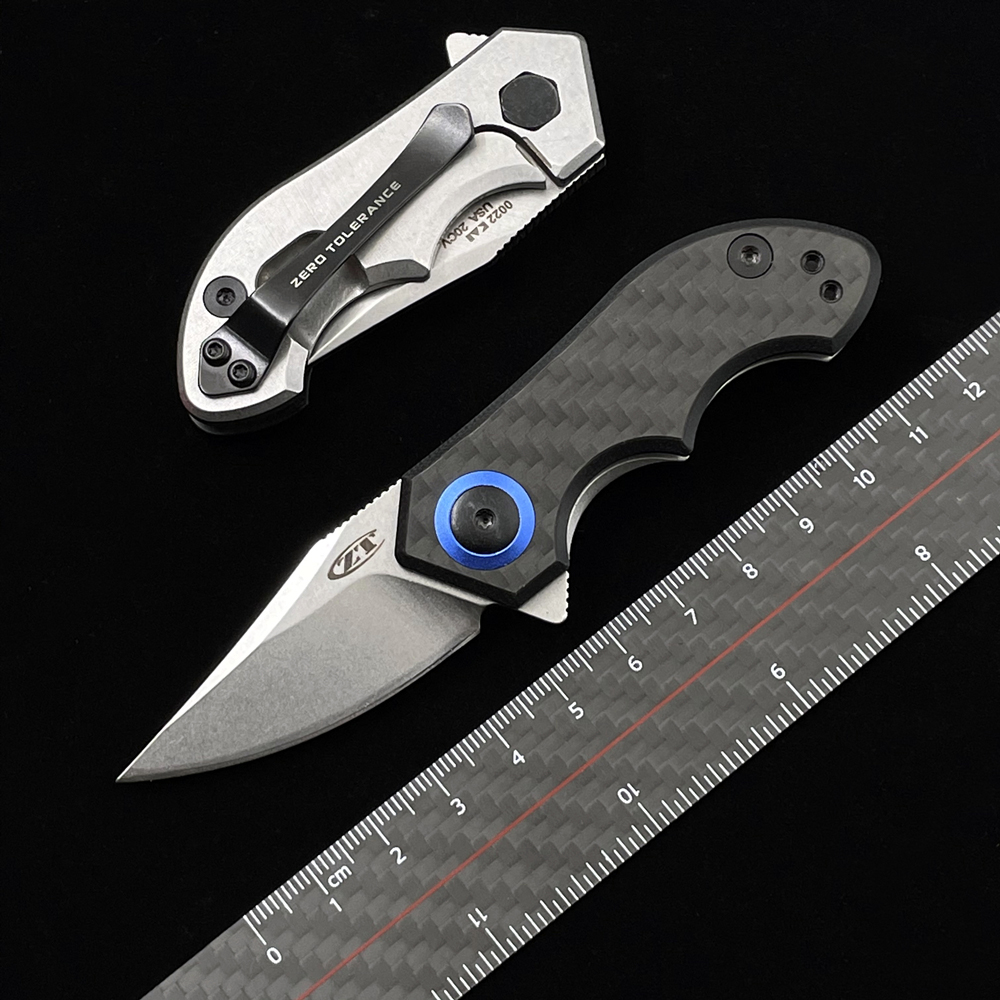 Zero Tolerance ZT0022 0022 Tim Galyean Flipper Knife 1.8" CPM-20CV Stonewashed Blade, Carbon Fiber Handle Outdoor Camping Hunting Pocke
Zero Tolerance ZT0022 0022 Tim Galyean Flipper Knife 1.8" CPM-20CV Stonewashed Blade, Carbon Fiber Handle Outdoor Camping Hunting Pocke