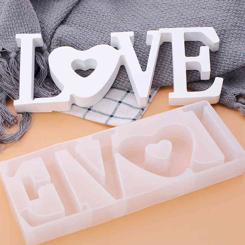 1Pcs Crystal Drop Glue Mold DIY Craft White Silicone Jewelry Handmade Multi Purpose Love Heart Shape Reusable