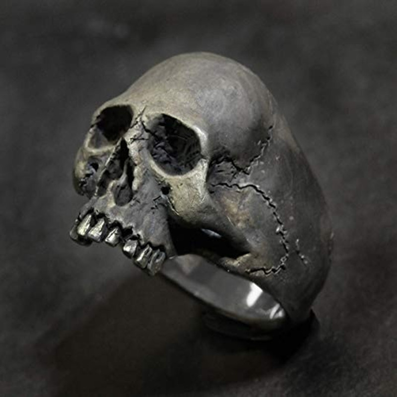 Fashion Men Ring Bands Skeleton Jewelry Stainless Steel Punk Rock Skull For Male Accessories, Silver
Fashion Men Ring Bands Skeleton Jewelry Stainless Steel Punk Rock Skull For Male Accessories, Silver