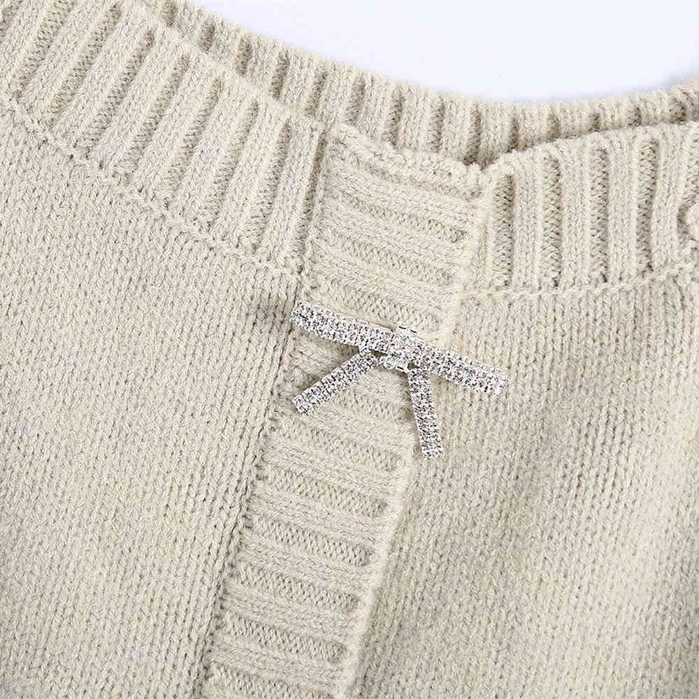 Casual Woman Knitted Short Vest Sling Fashion Soft Square collar outerwears Girls Cute shining streetwear tops 210515