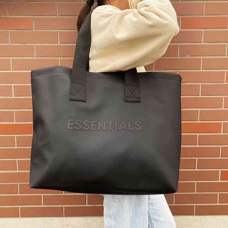 High Street Tide Brand Double Line Series Essentials New Handbag Tote Bag Single Shoulder Bag, Black
High Street Tide Brand Double Line Series Essentials New Handbag Tote Bag Single Shoulder Bag, Black