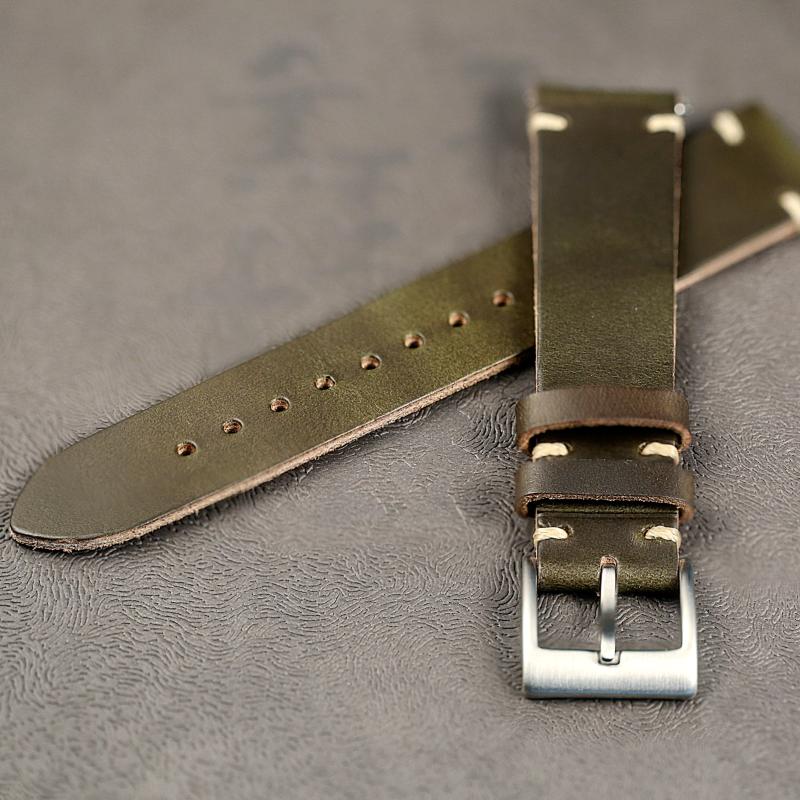 Watch Bands Horween Chromexcel Leather Green 100% Handmade Straps 18mm 20mm 22mm
Watch Bands Horween Chromexcel Leather Green 100% Handmade Straps 18mm 20mm 22mm