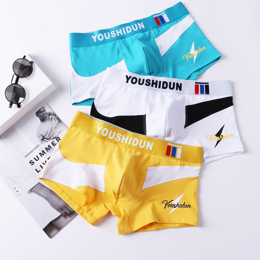 zhongshan boxer low waist fashion brand sports shorts under cotton panti men's underwear, White;black
zhongshan boxer low waist fashion brand sports shorts under cotton panti men's underwear, White;black