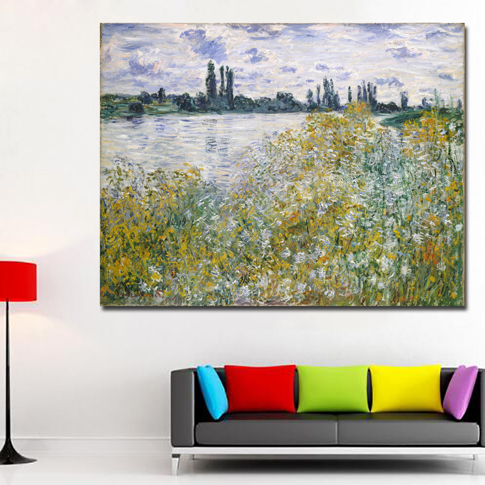 Claude Monet Painting Water Lilies Canvas Wall Art Painting Printed Home Decor Oil Canvas Painting
