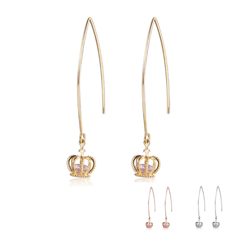 Dangle & Chandelier SILVERHOO 925 Sterling Silver Tassel Cross Crown Drop Earrings For Women 3 Colors Clear Crystal Zircon Earring Fine Jewe
Dangle & Chandelier SILVERHOO 925 Sterling Silver Tassel Cross Crown Drop Earrings For Women 3 Colors Clear Crystal Zircon Earring Fine Jewe