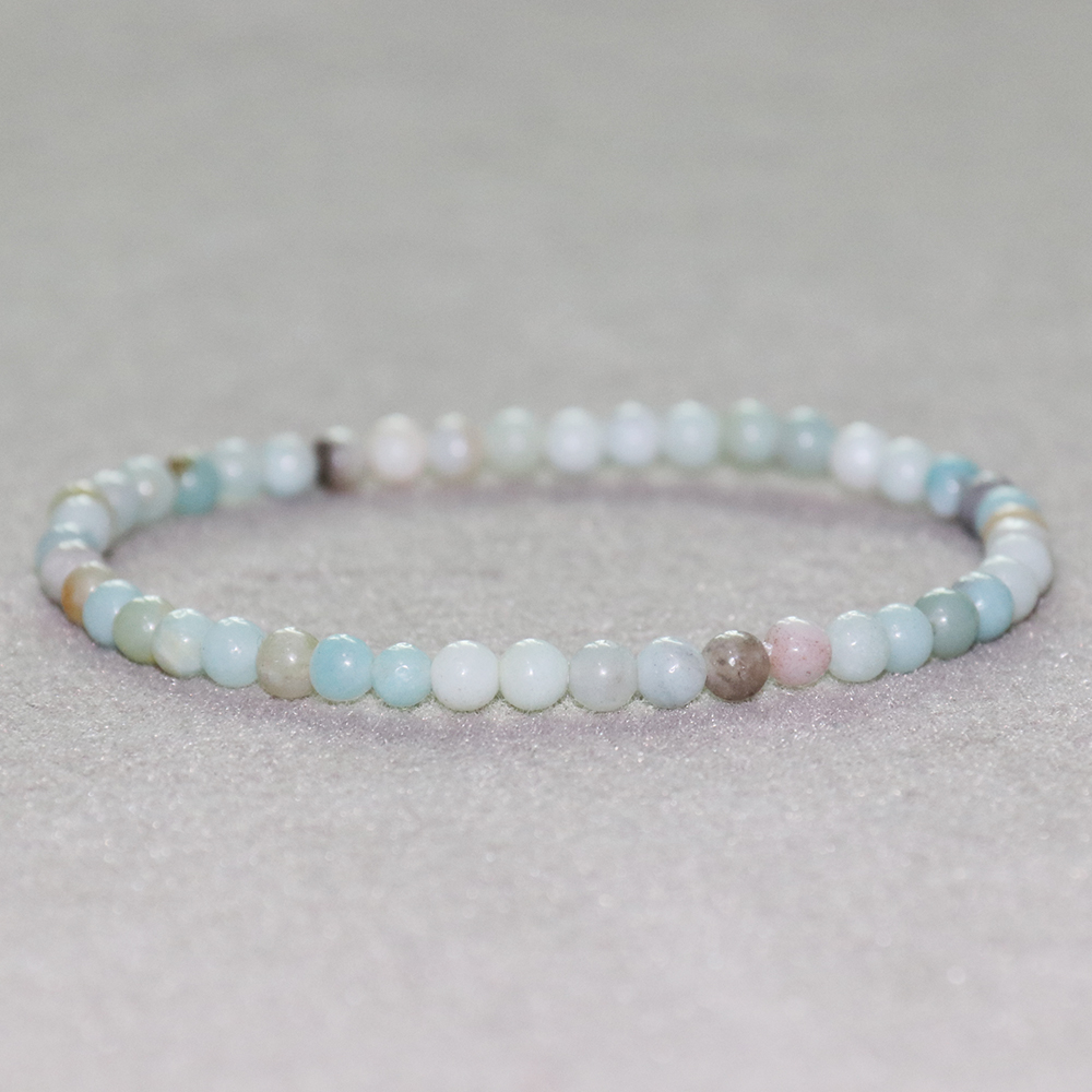 MG0024 Wholesale 4 mm Mini Gemstone Bracelet Natural Amazonite Bracelet Women`s Yoga Mala Beads Jewelry, Black
MG0024 Wholesale 4 mm Mini Gemstone Bracelet Natural Amazonite Bracelet Women`s Yoga Mala Beads Jewelry, Black