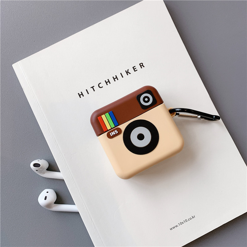 Creative Camera Instagram Perfect Cute Cases For AirPods 1 and 2 Pro Bluetooth Earphone Protection Shell with Hook
Creative Camera Instagram Perfect Cute Cases For AirPods 1 and 2 Pro Bluetooth Earphone Protection Shell with Hook