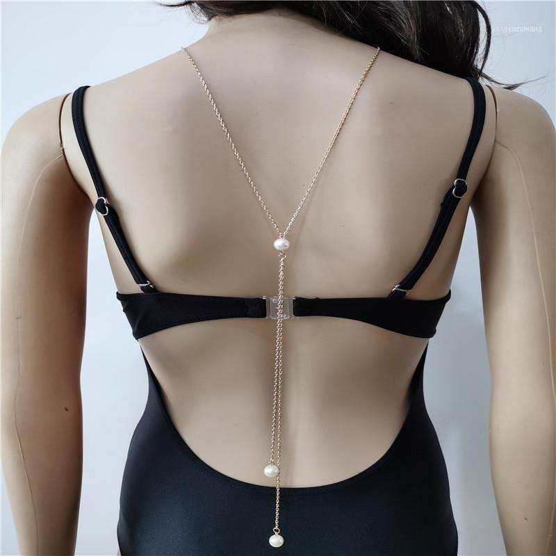 Fashion Style RJBH01 Gold Plated Neck Chains Imitation Pearls Back Unique Dressing Necklace Jewelry 2 Colors1
Fashion Style RJBH01 Gold Plated Neck Chains Imitation Pearls Back Unique Dressing Necklace Jewelry 2 Colors1