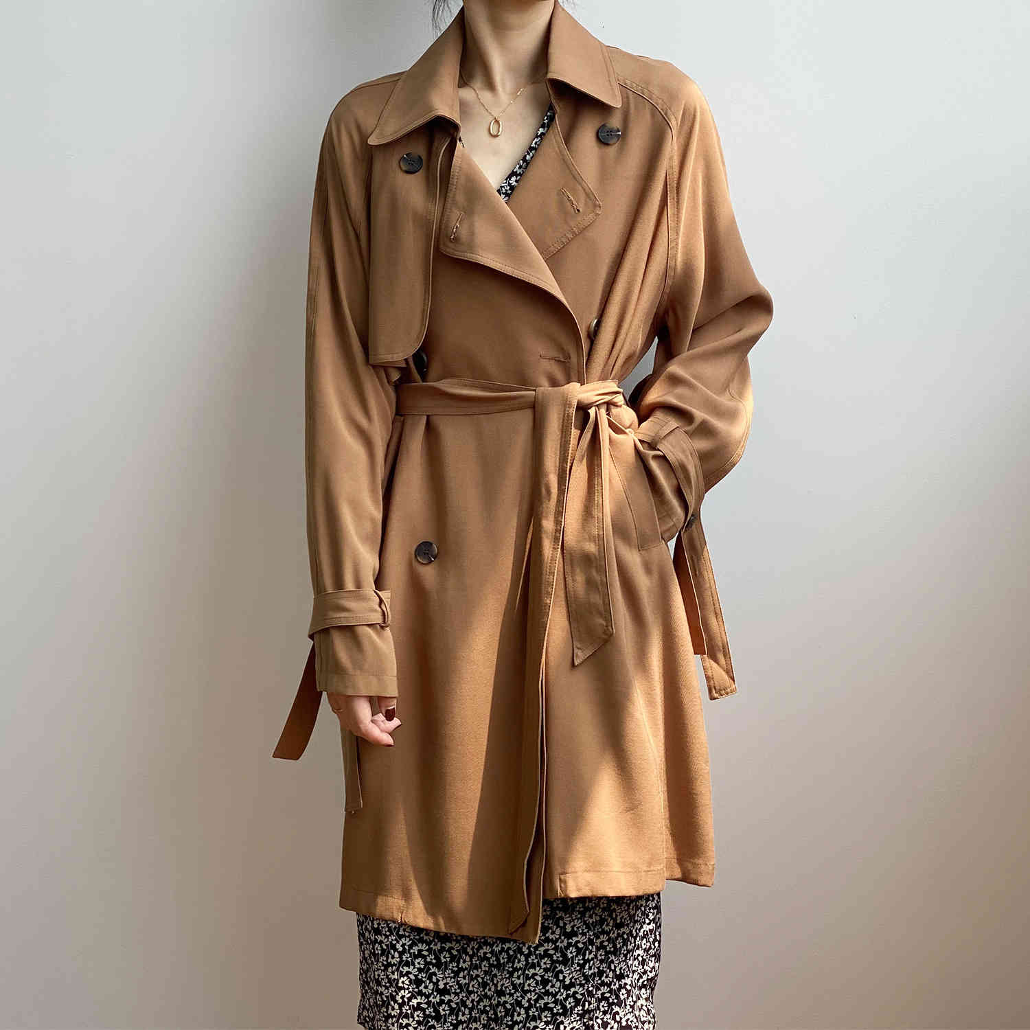 Women's Trench Coats Fashion Spring Long Coat With Belt Turn Down Collar Casual Femme Casaco Abrigo Streetwear 916L, Brown
Women's Trench Coats Fashion Spring Long Coat With Belt Turn Down Collar Casual Femme Casaco Abrigo Streetwear 916L, Brown