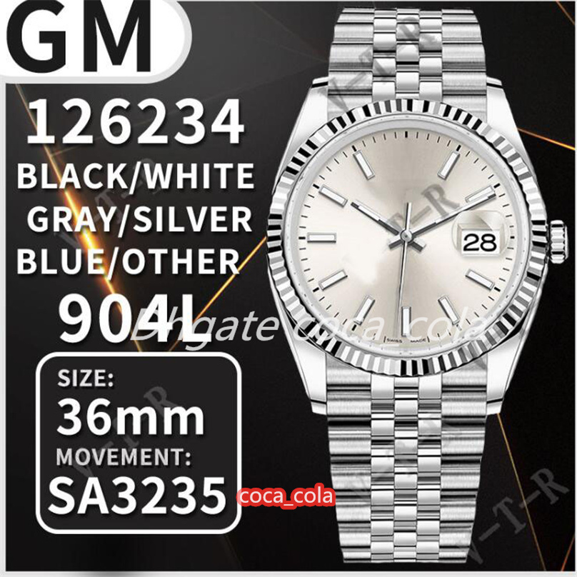 2022 new style cal.3235 movement edition mens datejust 36mm 126234 jubilee band v3 904l gmf gm factory watch men's automatic watches i3, Slivery;brown
2022 new style cal.3235 movement edition mens datejust 36mm 126234 jubilee band v3 904l gmf gm factory watch men's automatic watches i3, Slivery;brown