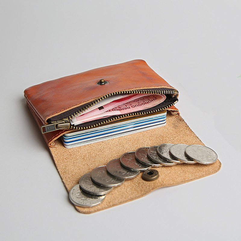 Genuine Leather Zipper Pouch Coin WalleAt Men Women Card Bag Vintage Retro Handmade Leather Purse Small, Please leave a message 
Genuine Leather Zipper Pouch Coin WalleAt Men Women Card Bag Vintage Retro Handmade Leather Purse Small, Please leave a message