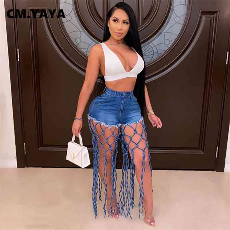 CM.YAYA Women Jeans Shorts High Waist Hollow Out Elastic Full Denim Pants Pockets Female Casual Street Sexy Trousers 210708, Purple
CM.YAYA Women Jeans Shorts High Waist Hollow Out Elastic Full Denim Pants Pockets Female Casual Street Sexy Trousers 210708, Purple