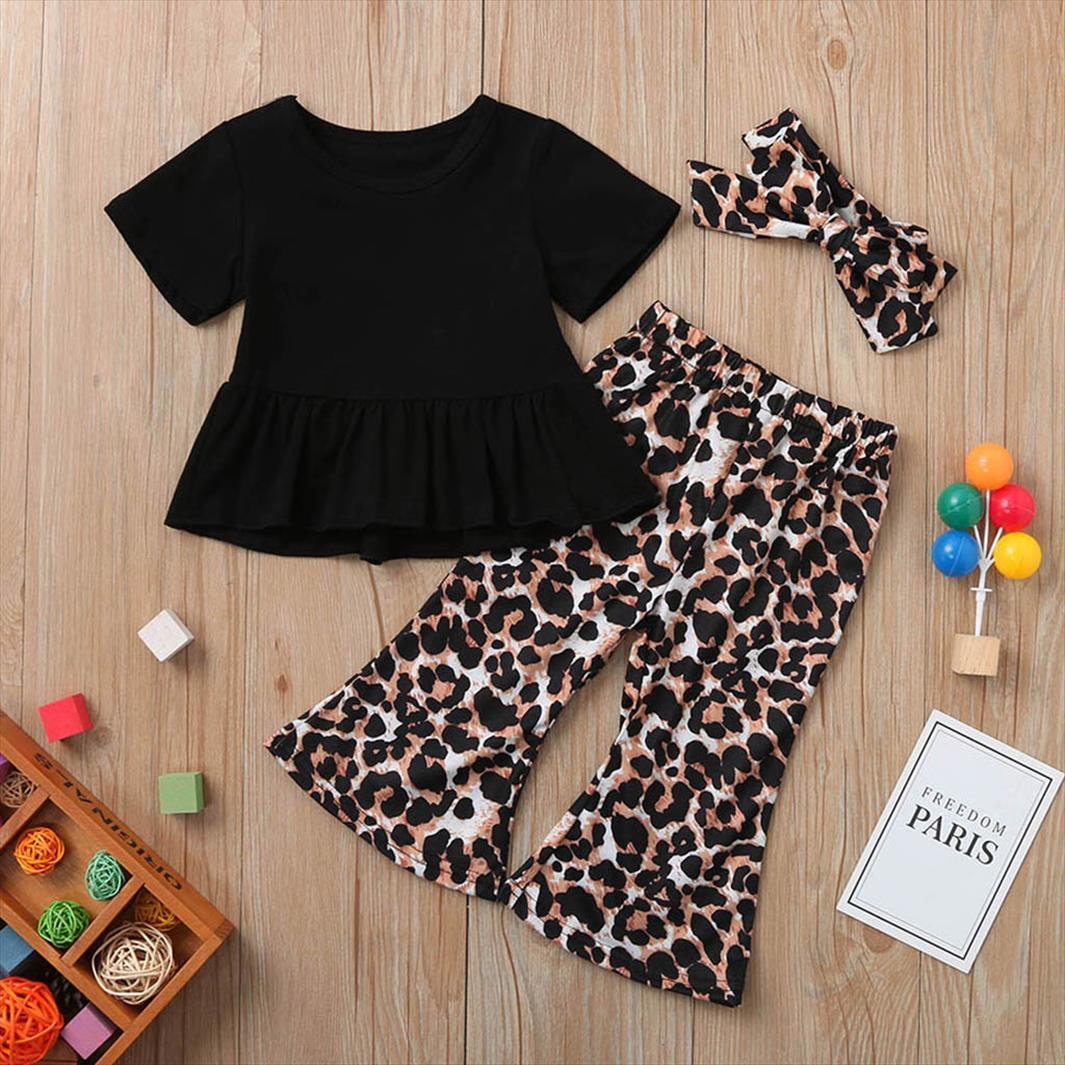 ruched solid t shirt leopard print outfits set for toddler baby girls born girl clothes sets bebes, White
ruched solid t shirt leopard print outfits set for toddler baby girls born girl clothes sets bebes, White