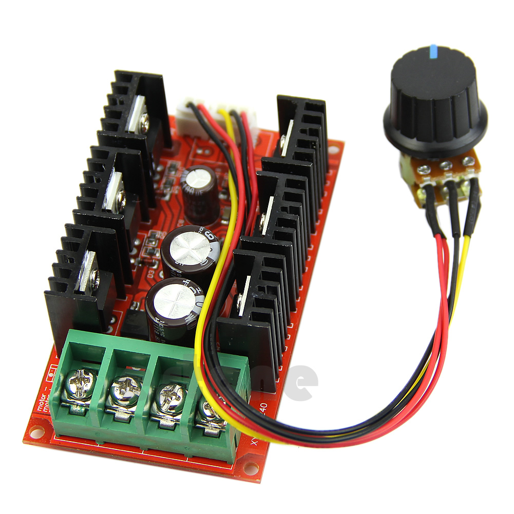 Ootdty 12V 24V 48V 2000W Max 10-50V 40A Dc Motor Speed Control Pwm hho Rc Controller