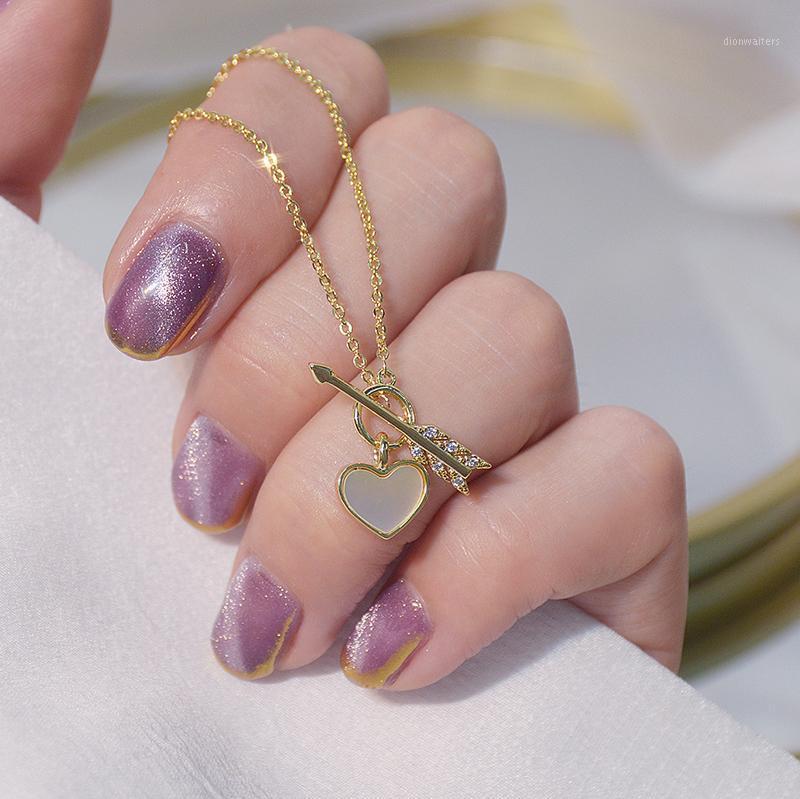 14k Real Gold Heart Necklace For Women Shining Bling Zircon Arrow Clavicle Chain Charm Wedding Pendant Jewelry Chains
14k Real Gold Heart Necklace For Women Shining Bling Zircon Arrow Clavicle Chain Charm Wedding Pendant Jewelry Chains