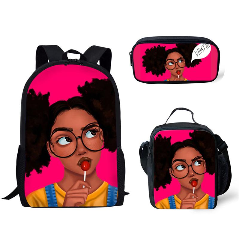 Kids Bag Bagpack School Black Art African Girls Printing Bags Children 3pcs/set Schoolbag Mochila Escolar
Kids Bag Bagpack School Black Art African Girls Printing Bags Children 3pcs/set Schoolbag Mochila Escolar