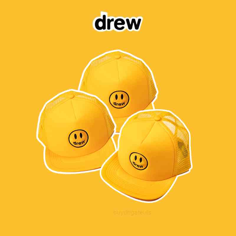 Drew house Justin smiling face Justin Bieber Wu Yifan same embroidered mesh baseball truck hat, Black;white
Drew house Justin smiling face Justin Bieber Wu Yifan same embroidered mesh baseball truck hat, Black;white