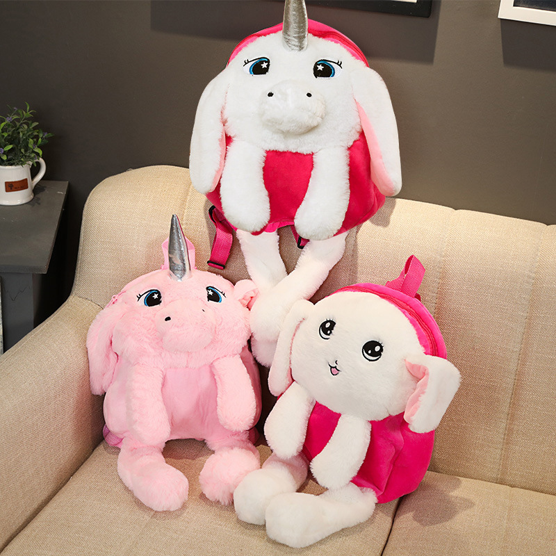 Newly pinned ears will move book bag cute cartoon unicorn backpack children's plush doll
Newly pinned ears will move book bag cute cartoon unicorn backpack children's plush doll