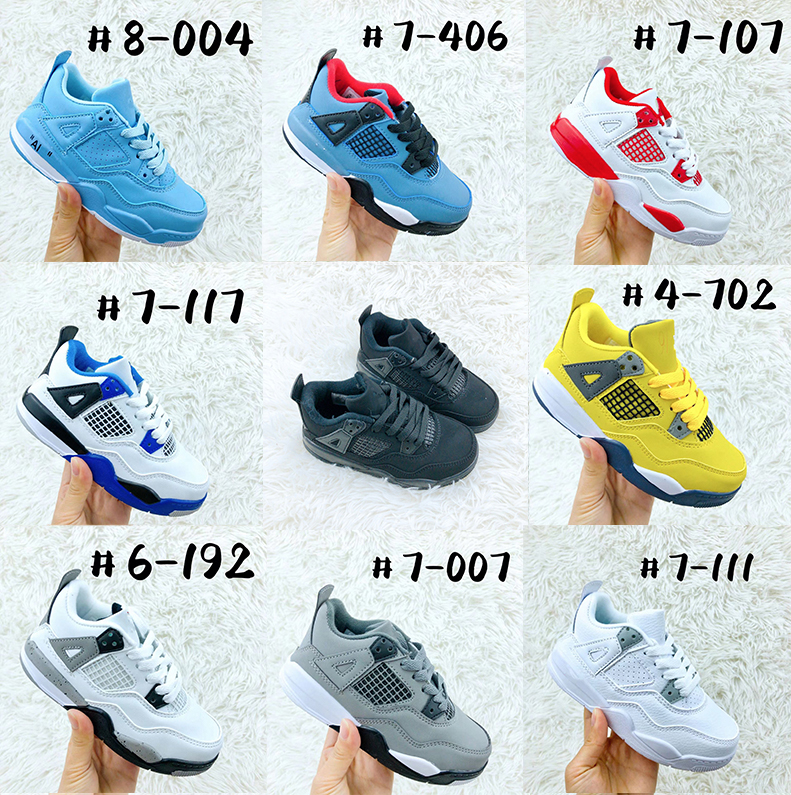 Children Jumpman 4 Boys Basketball Shoes Girls White Oreo Sail Fire Red 4s Military Black Cat University Blue Infrared Bred Kids Trainers Sneakers, Please select the shoes
Children Jumpman 4 Boys Basketball Shoes Girls White Oreo Sail Fire Red 4s Military Black Cat University Blue Infrared Bred Kids Trainers Sneakers, Please select the shoes