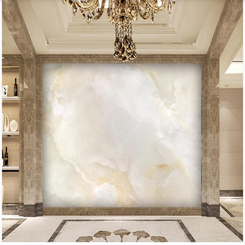European modern minimalist jade slab background wall 3d murals wallpaper for living room