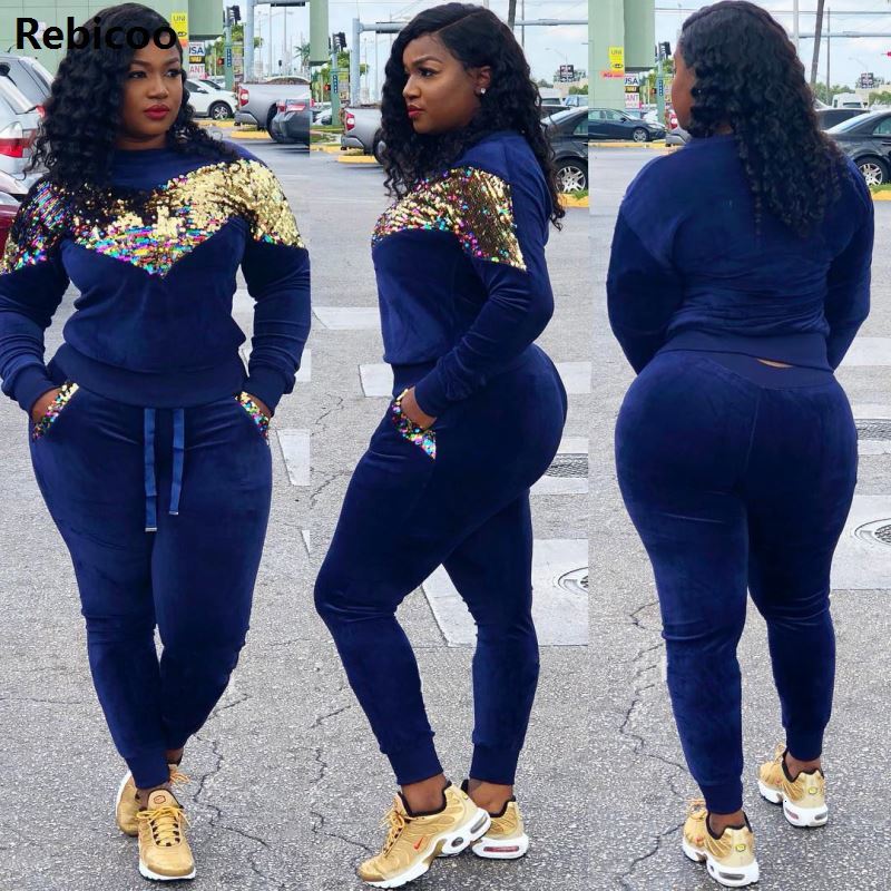 two piece dress rebicoo sequin velvet tracksuits women set autumn winter outfits long sleeve hoodie pant sweat suit velour 2 sweatsuit d1hj, White
two piece dress rebicoo sequin velvet tracksuits women set autumn winter outfits long sleeve hoodie pant sweat suit velour 2 sweatsuit d1hj, White